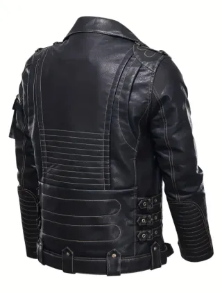 Chaqueta Biker Negra