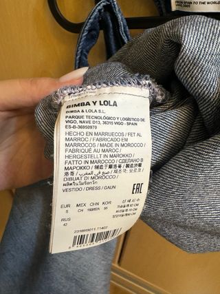 Vestido vaquero Bimba y Lola sin mangas