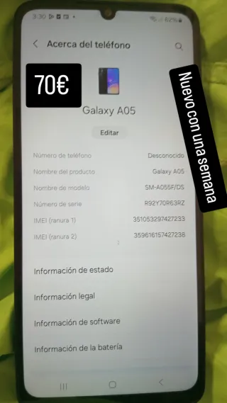Samsung Galaxy A05 Nuovo