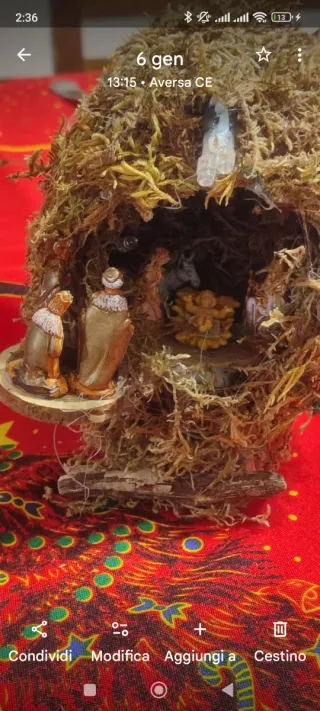 Presepe in noce di cocco