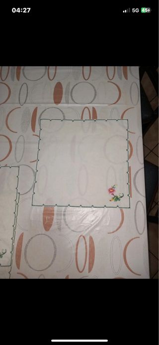 3 Tovagliette Ricamate Punto Croce Cotone