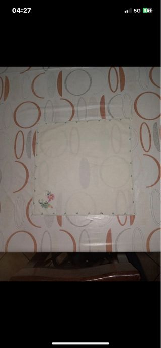 3 Tovagliette Ricamate Punto Croce Cotone