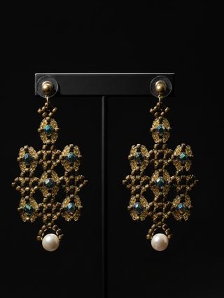 Orecchini Vintage Edoardiani Perle Fiume Vere