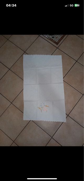 3 Asciugamani Cotone Fiori 93x55 cm