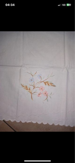 3 Asciugamani Cotone Fiori 93x55 cm