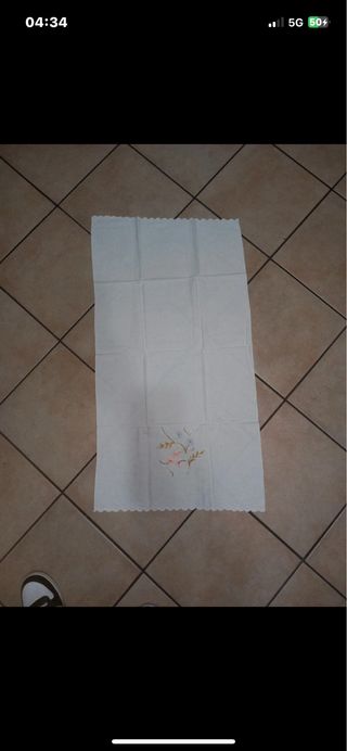 3 Asciugamani Cotone Fiori 93x55 cm