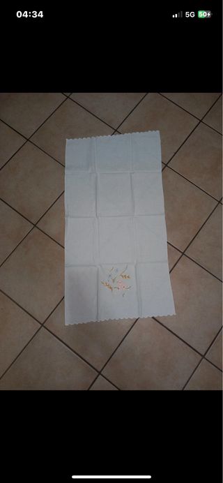 3 Asciugamani Cotone Fiori 93x55 cm