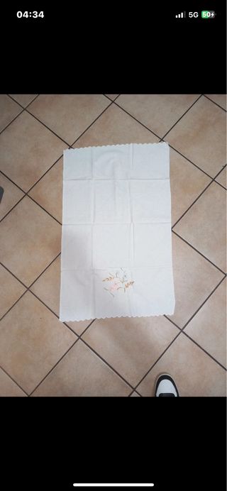 3 Asciugamani Cotone Fiori 93x55 cm