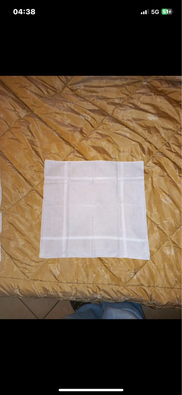 3 Fazzoletti Cotone Grandi 40x40 cm