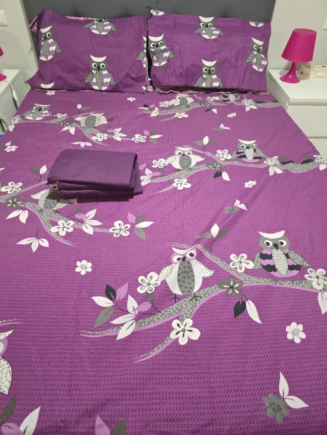 Lote: Funda Nórdica+Sábanas moradas