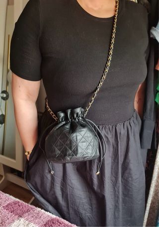 Bolso Chanel Piel Lambskin Negra 