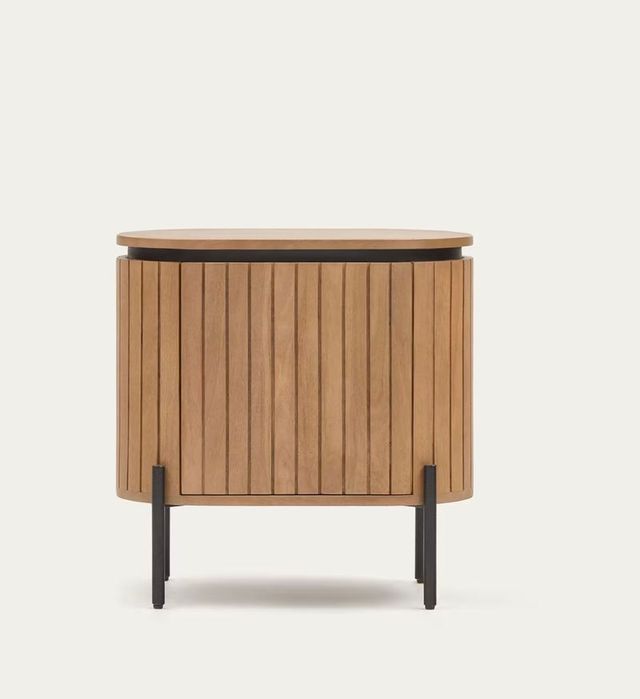 Mesa de cabeceira Licia 1 porta em madeira maciça