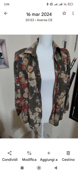 Camicia fiorata donna