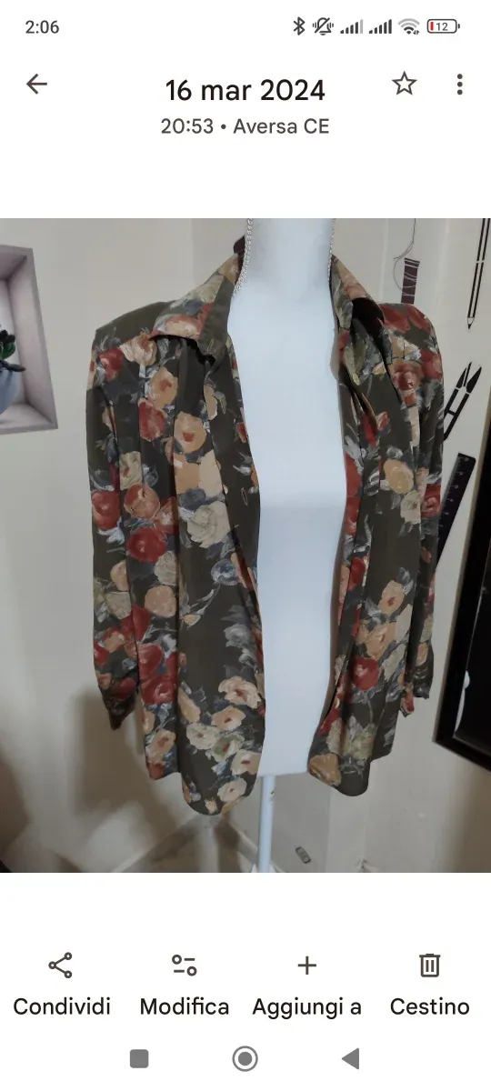 Camicia fiorata donna