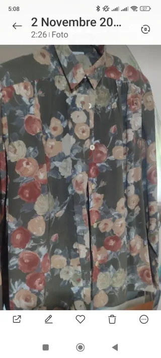 Camicia fiorata donna