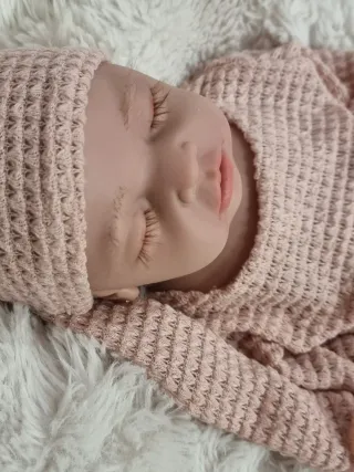 Muñeca Reborn Silicona Blanda Platino