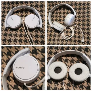 Cuffie Sony Bianche con cavo 
