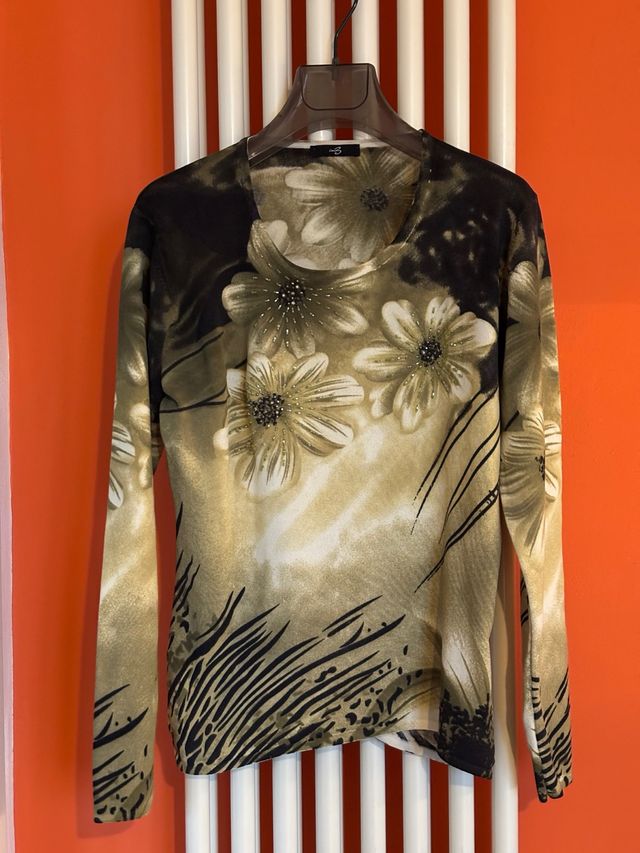 Maglia donna con perline