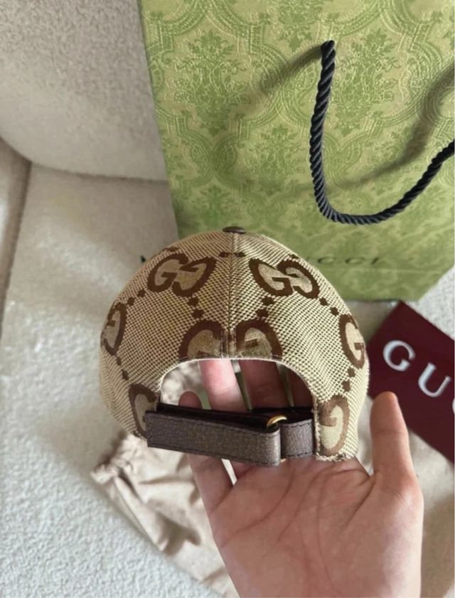 Gorra Gucci GG Maxi Beige/Marrón