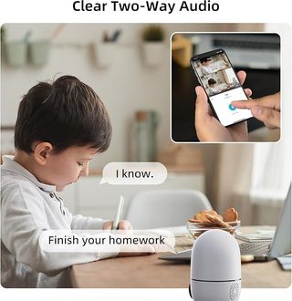 VIRTAVO Cámara WiFi 2.4GHz 1080P Doble Lente