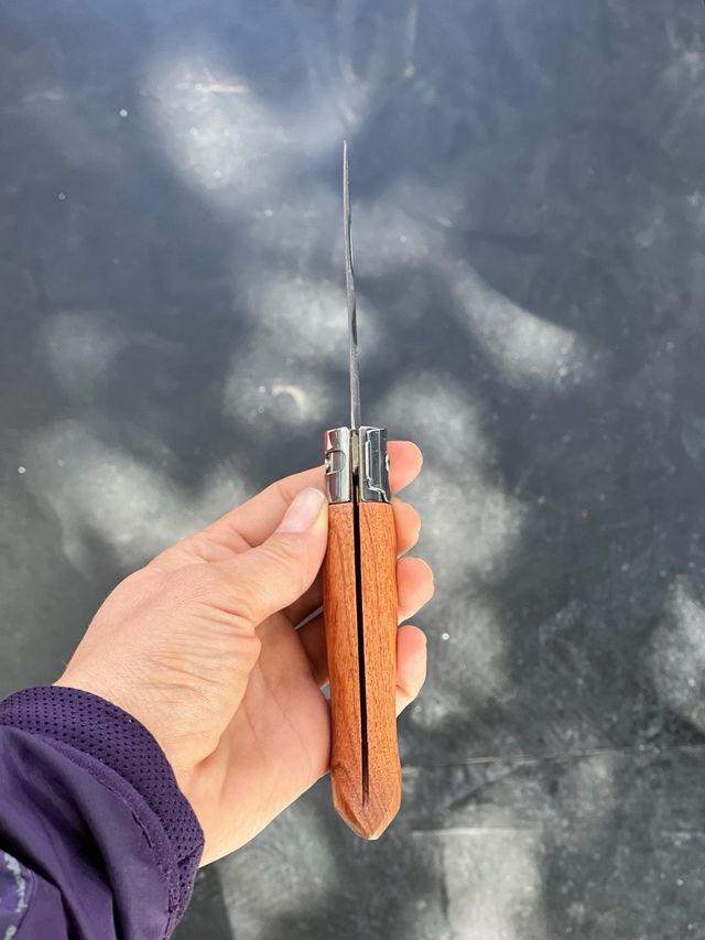 Navaja plegable madera