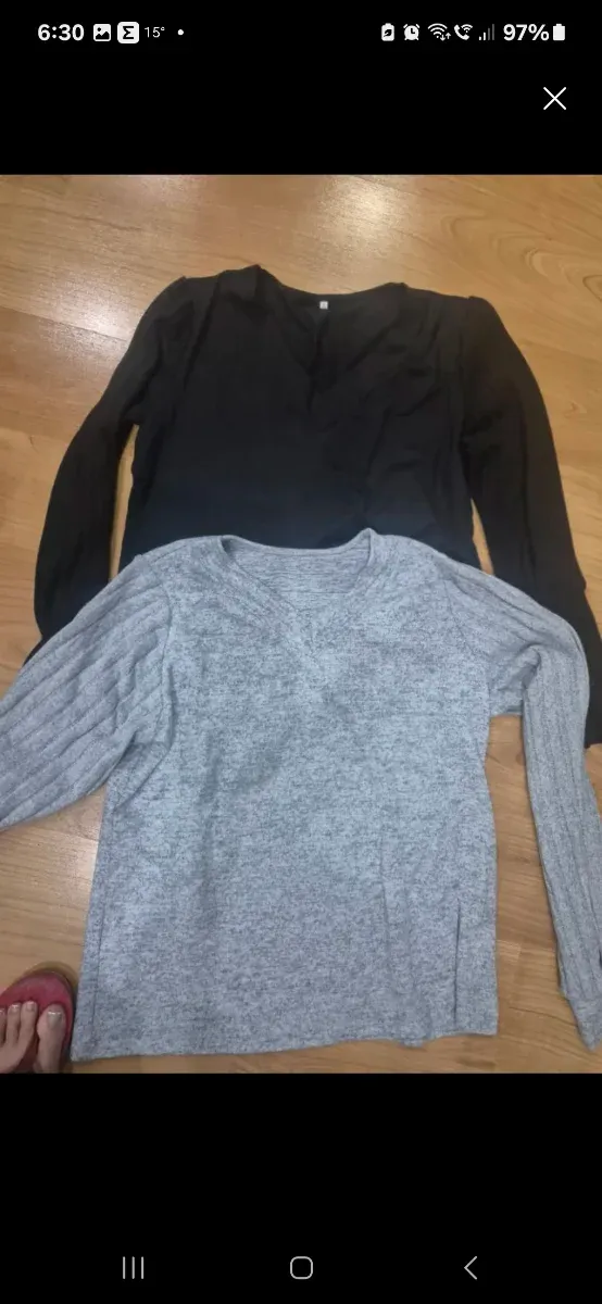 Lote 2 Camisetas Manga Globo Invierno