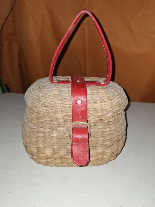 Bolso ibor de mimbre vintage Años 60