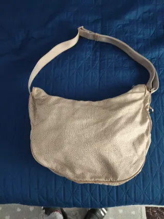 Borsa Borbonese mezza luna beige