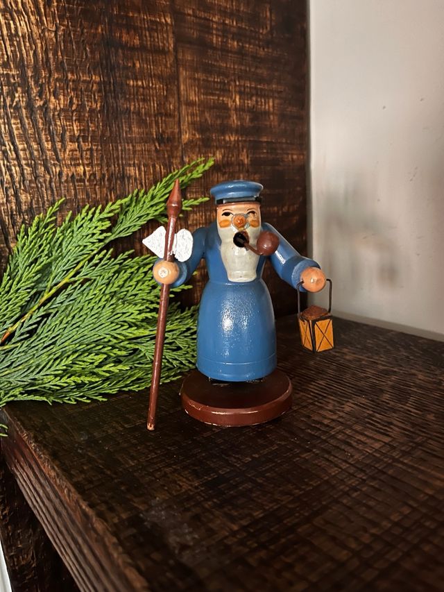 Quemador incienso navidad Räuchermännchen antiguo 