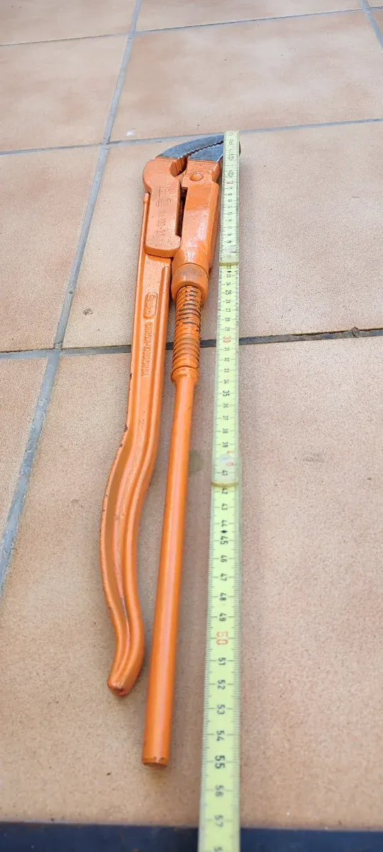 Llave Grifa Alemana Naranja