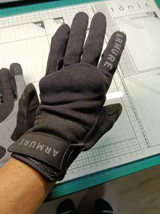 Guantes Moto Mujer Armure Negro/Gris