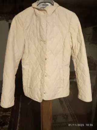 Giacca donna trapuntata beige tg S