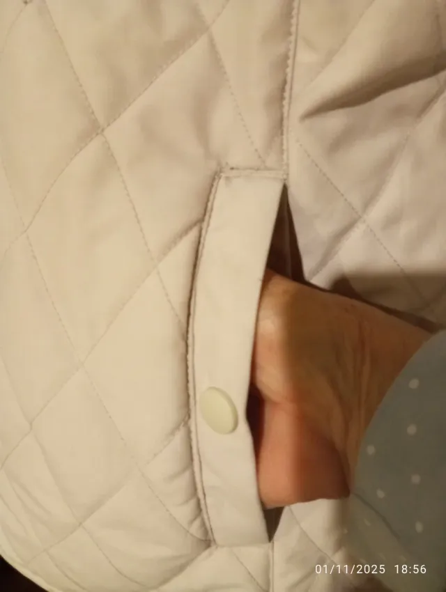 Giacca donna trapuntata beige tg S