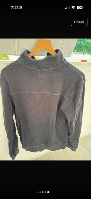 Maglione Tommy Hilfiger blu con bottoni