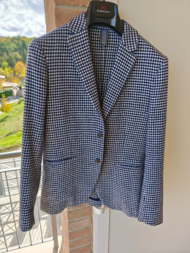 Giacca uomo Sisley pied de poule taglia 48