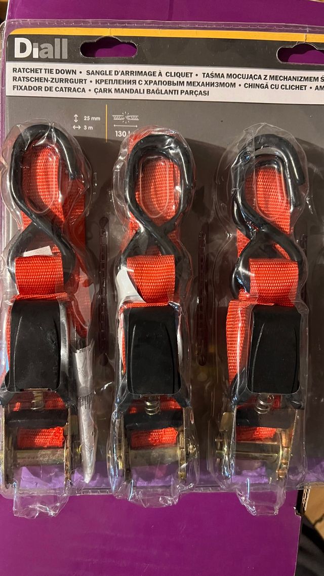 3 Correas de Amarre 4M 1000KG