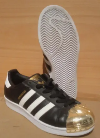 Adidas Superstar Negro Dorado Talla 36