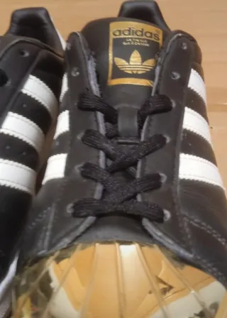 Adidas Superstar Negro Dorado Talla 36