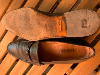 Mocasines Loewe Piel Trenzada Talla 43