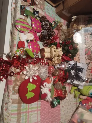 Lote adornos navideños