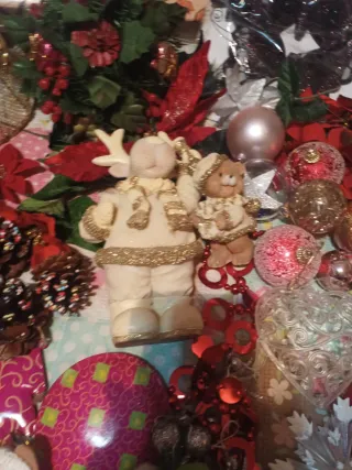 Lote adornos navideños