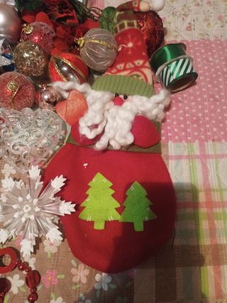 Lote adornos navideños
