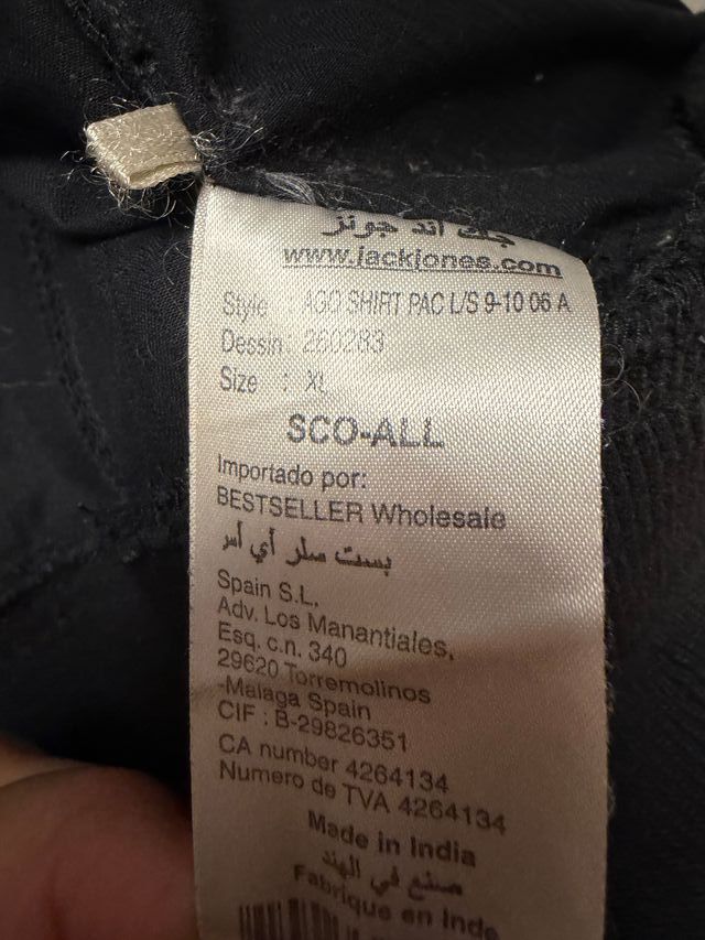 Giacca Jack Jones nera taglia XL