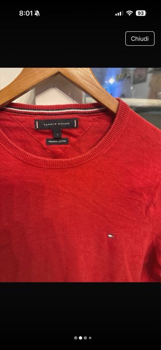 Maglione Tommy Hilfiger rosso