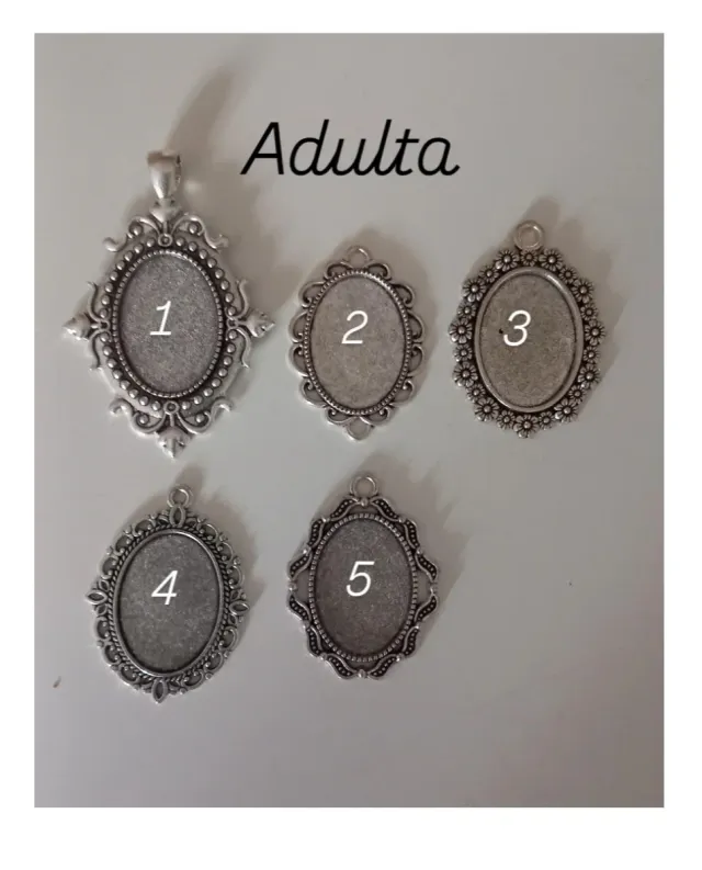 Colgante camafeo inicial Fallera/Huertana