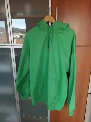 Sudadera Pull&Bear Oversize Verde Talla Única