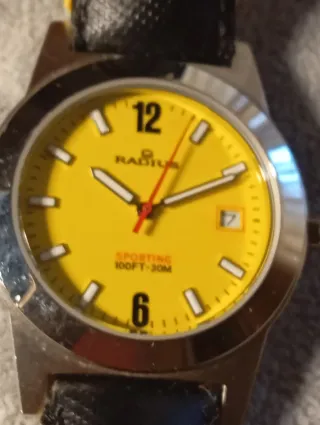 Orologio RADIUS Giallo Sportivo 100FT-30M