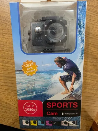 Cámara Deportiva HD 1080p Waterproof 30M