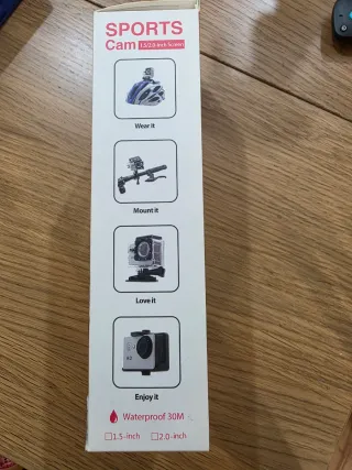 Cámara Deportiva HD 1080p Waterproof 30M