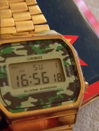 Orologio Casio Gold/Green Camo